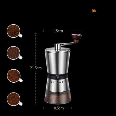 China Eco-friendly Mini Coffee Grinder Removable Grinder Hand Crank Manual Portable Coffee Grinder for sale