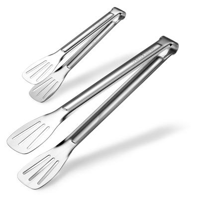 China Easily Cleaned 2023 New Kitchen Food Tongs 304 Multi Functional Stainless Steel Serving Tongs for sale