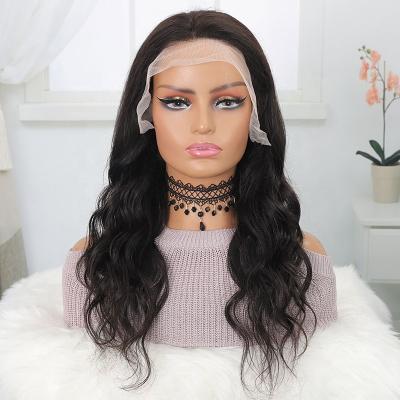 China Hd Unprocessed Silky Transparent Lace Front Wigs Long Curly Virgin Water Wave Human Hair Wigs 150% Full Lace Front Wigs for sale