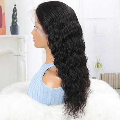 China New Luxury Deep Wave Lace Virgin Hair Wig Cuticle Aligned Full Lace Front Wigs For Black Women Unprocessed Hd Transparent for sale