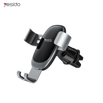 China YESIDO Custom Adjustable Factory Vehicle Mobile Phone Holder Mount Air Vent Clip Gravity Car Mobile Phone Support for sale