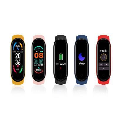 China Hot Selling MI Band 6 Fitness Tracker M6 Smart Devices Smart Watch M5 Wholesale 0.96 Inch Touch Screen Wearable Ip6 for sale