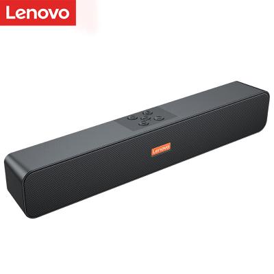 China Lenovo B09 wireless band cable BMS10 audio speaker indoor and outdoor stalls dance singing gather small and portable silver alarm clock for sale