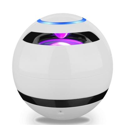 China Visual Call A18 LED Colorful Ball Mini Bass Portable Wireless Speaker With FM Radio TF MIC USB for sale