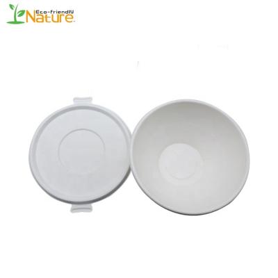 China High Quality Disposable 40oz Sugar Cane Disposable Compostable Bowls for sale