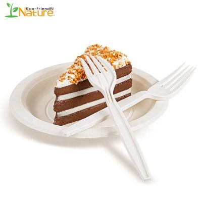 China Wholesale Disposable Food Grade Cornstarch Disposable Biodegradable Fork for sale