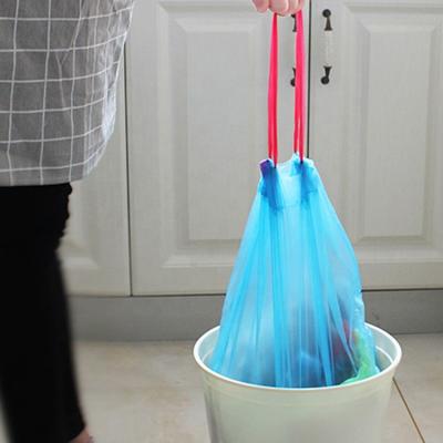 China Eco - Friendly Customized Disposable PLA Garbage Bag Garbage Bag With Drawstring for sale