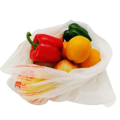 China Eco - Friendly Eco - Friendly Cornstarch PLA PBAT Eco - Friendly Biodegradable Shopping Bag for sale