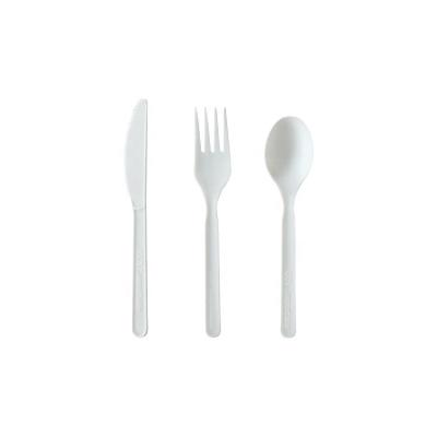 China Eco Friendly CPLA Disposable Cutlery Set Travel Cutlery Set For North American for sale