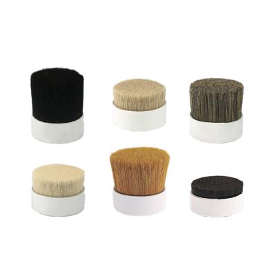 China Paint Brushes High Quality Round Hair Brush Boar Bristles Pure Pig Hair Bristles for Various Brushes for sale