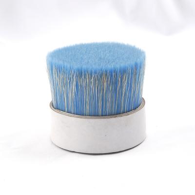 China Paint Brushes High Quality Blue Solid Tapered Nature Boiled Bristles Mixed Synthetic Pig Hair Bristles For Paintbrush for sale