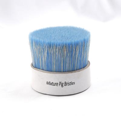 China Paint Brushes Good Elasticity Soft White, Black, Red, Blue Hollow Paint Brush Mixture Pig Hair Boiled Bristles for sale