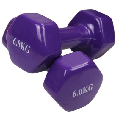 China Wholesale Durable 0.5-10kg Dip Dumbbells Custom Color Vinyl Plastic Dumbbells For Men's Fitness for sale