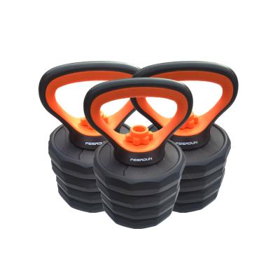 China Universal 6 in 1 Combination Suit Weights Set Adjustable Barbell Fitness Kettlebells Free Weights Dumbbell Set for sale