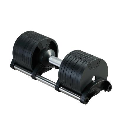 China Quickly Adjustable Dumbbell Cheap Dumbbell Sets Gym Equipment 45 Pound 72 Pound 80 Pound Adjustable Dumbbell Weights for sale