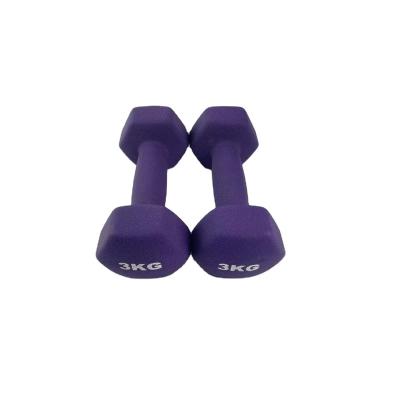 China Universal Gym Equipment Wholesale Black Hex Dumbbell Hammers Cast Neoprene Vinyl Coated Hex Dumbbells Rubber for sale