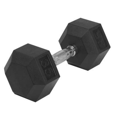 China Universal Factory Wholesale Free Gym Weights Dumbbell Set Hex Hex Rubber Dumbbells for sale