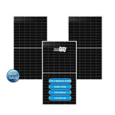 China Techwise 360W 380W 400W 405W 410W 5BB 360Wp Monocrystalline Solar Modules PV 360 Watt Solar Panel 210mm for sale