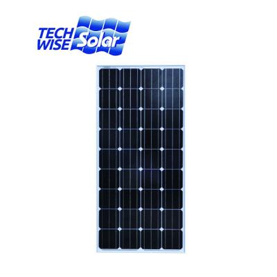 China Techwise 156.75mm Custom High Quality Products 150W Chinese Monocrystalline Solar Panels for sale