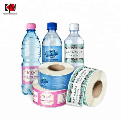 China Eco - Friendly Custom Printed Red Wine Adhesive Bottle Label Plastic Water Bottle Label for sale