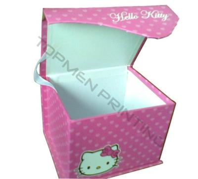 China Handmade Hello Kitty Paper Cute Gift Box for Kids for sale