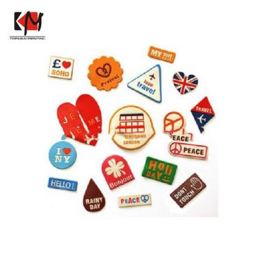 China Decorative Decorative Sticker Customize PU Canvas Leather Travel Patches Electronic Sticker Decals for sale