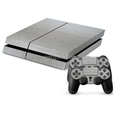 China Wood grain sixty shades of gray skin stickers for playstation 4 / ps4, stylish gray custom skin for ps4 for sale