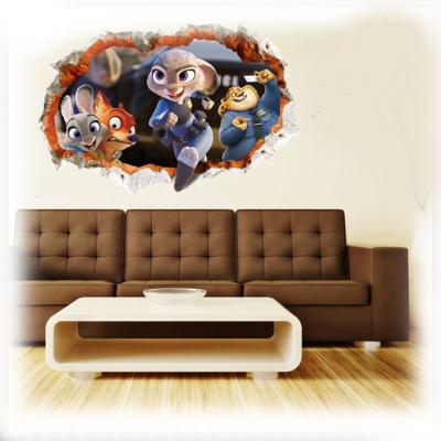 China For Zootopia Wall Decorate 3D Home Decor Wall Sticker For Zootopia Wall Decorate Sticker Hot Selling for sale