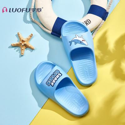 China EVA cartoon SHARK breathable luofu kids slipper lightweight kids slipper for sale