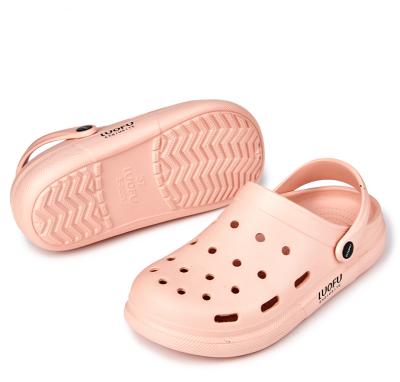 China Deodorization luofu EVA slippers garden shoes fashion couple clogs non-slip outdoor breathable waterproof sandals and slippers garden shoes for sale