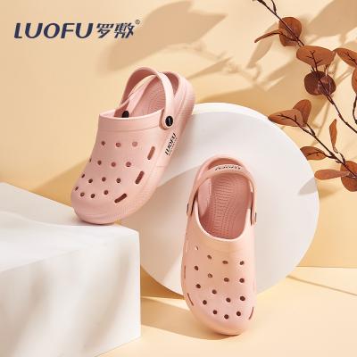 China Deodorization luofu EVA slippers garden shoes fashion couple clogs non-slip outdoor breathable waterproof sandals and slippers garden shoes for sale