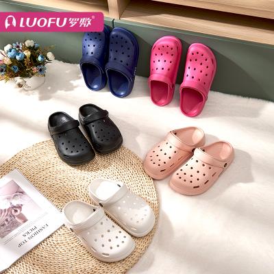 China 2021 LUOFU hot sale deodorization outdoor and indoor slippers sandals lightweight garden clogs increase shoes sandalias luofu for sale