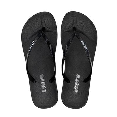 China Cheap Fashion LUOFU 2021 Trend Summer In Running Ladies Flip Flop Sandals PVC Flip Flop Slippers for sale