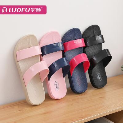 China Fashion trend LUOFU shoes 2021 hot sale high quality PVC women slip sandals slipper birken sandals for sale