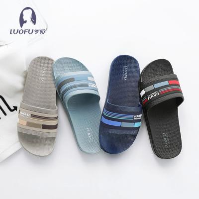 China Fashion trend LUOFU PVC house slippers quick dry shoes pour indoor and outdoor men's slipper for sale