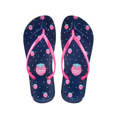 China 2021 LUOFU PVC Women's Slipper Summer Bathroom Flip Flops Plastic Slippers CUSHIONING for sale