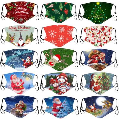 China Santa Claus Styles Wholesale Fashion Cotton Logo Color Face Cover Custom 3D Adult Print Christmas Mas_k for sale