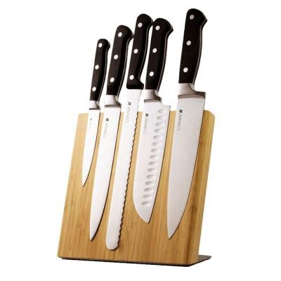 China Contemporary Natural Bamboo Kitchen Knife Magnetic Holder for sale