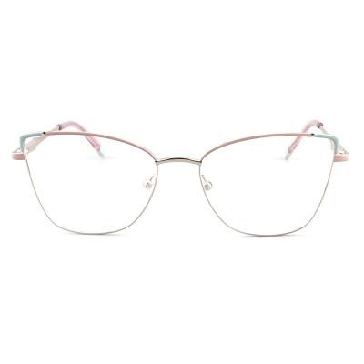 China Wholesale Women Oversized Glass Eyewear Metal Good Quality Optical Glass Frames Eyewear for sale