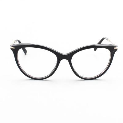 China For Reading Glasses 2020 Retro Cat Eye Acetate Clear Optical Frame Glasses Latest Design Glasses Frames for sale