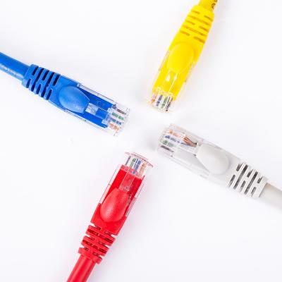 China pvc shenzhen factory network cable rj45 pvc jacket utp cat5e patch cord 24awg for sale