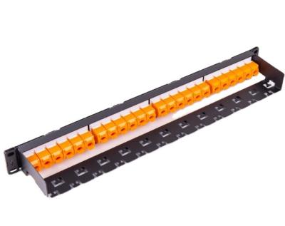 China Good network price 24port rj45 utp cat5e cat6 cat7 cctv offloaded network patch panel for sale