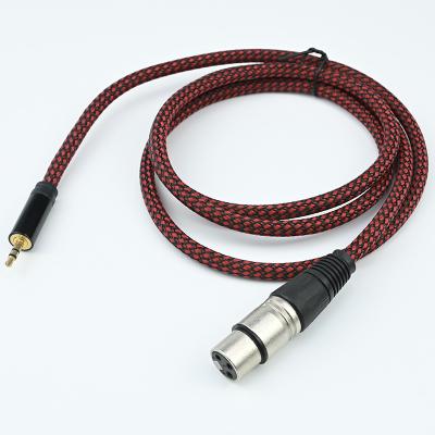 China Wholesale Durable 1.5 Meter Nylon Braided Audio Transmit Aux Audio Cable. of 3.5MM connectors for sale