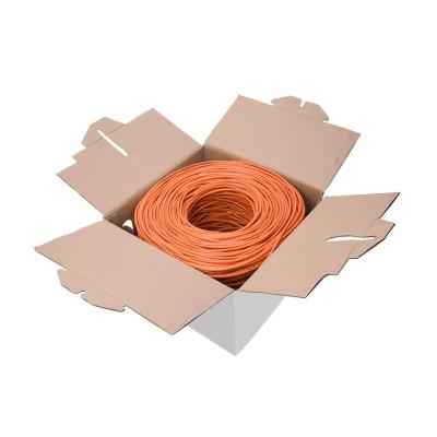 China PVC / LSZH 300 Meter 1000m 4 Pair 24awg Utp Network FTP Cat5e Lan Cable With Box for sale