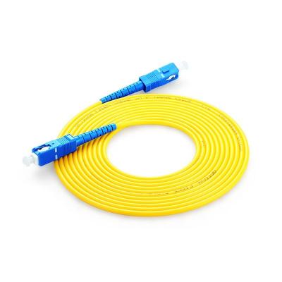 China Communication Cable SC FC ST APC UPC Single Mode Fiber Optic Fiber Optic Patch Cord for sale