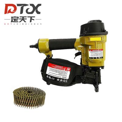 China Pneumatic Cn55 Cn70 Cn80 Cn90 Cn100 Nailer Coil Nailer Wood Pallet Air Tool Pallets DTX Pneumatic Coil Nails Gun For Wood Bundle for sale