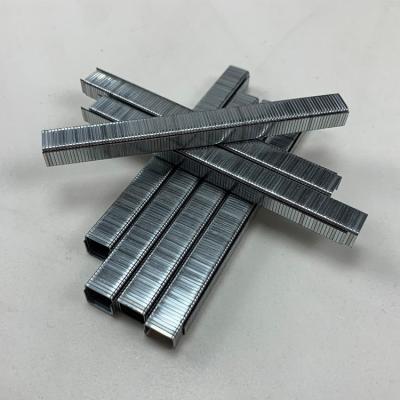 China DTX 10j Series Frame Hardware Iron U Type Pneumatic Nail Galvanized Wire 10mm Furniture 1010j Sofa Pin Staples for sale