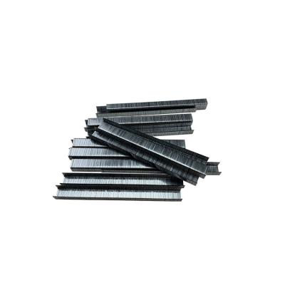 China Iron Manufacturer High Quality OEM ODM Carton Zinc 10j Series Nail Iron Pneumatic U-Type Pins Sofa Staples For Wood for sale