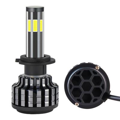 China Automotive led headlight F6 other car light accessories 80W 6 sider led headlight h7 cob chip led headlight bulb for sale