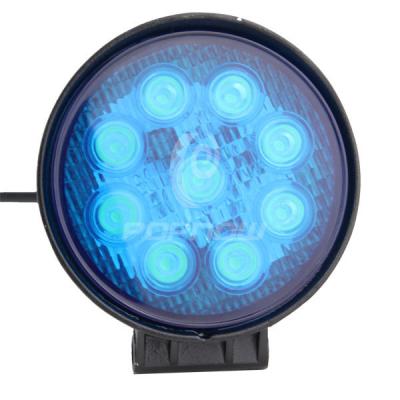 China 27W LED Light Blue Spot Work Light Blue Spot Aluminum Housing Diecast Offroad Trailer Driving Tractor 9LED 27W for sale